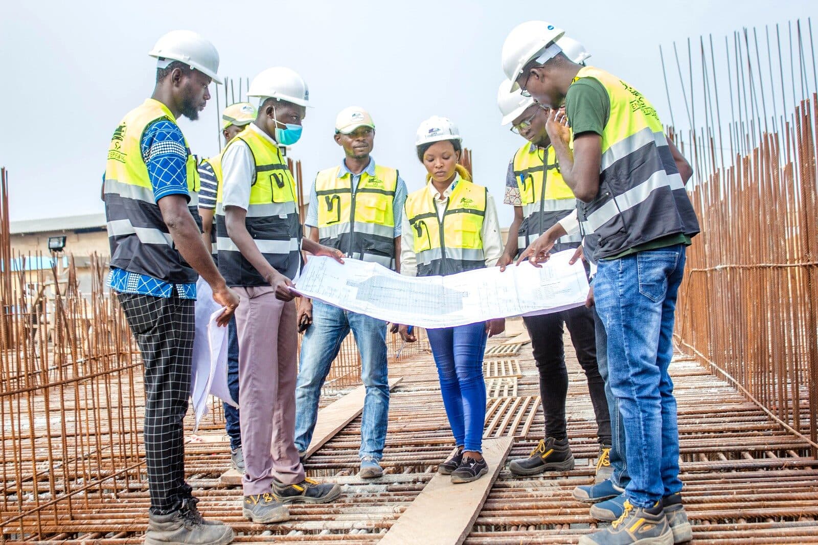 Équipe SAS Group sur chantier