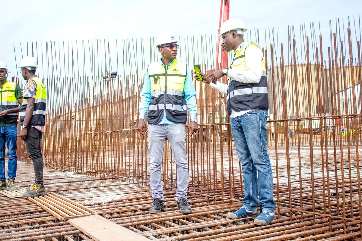 Ingénieurs SAS Group sur chantier BTP